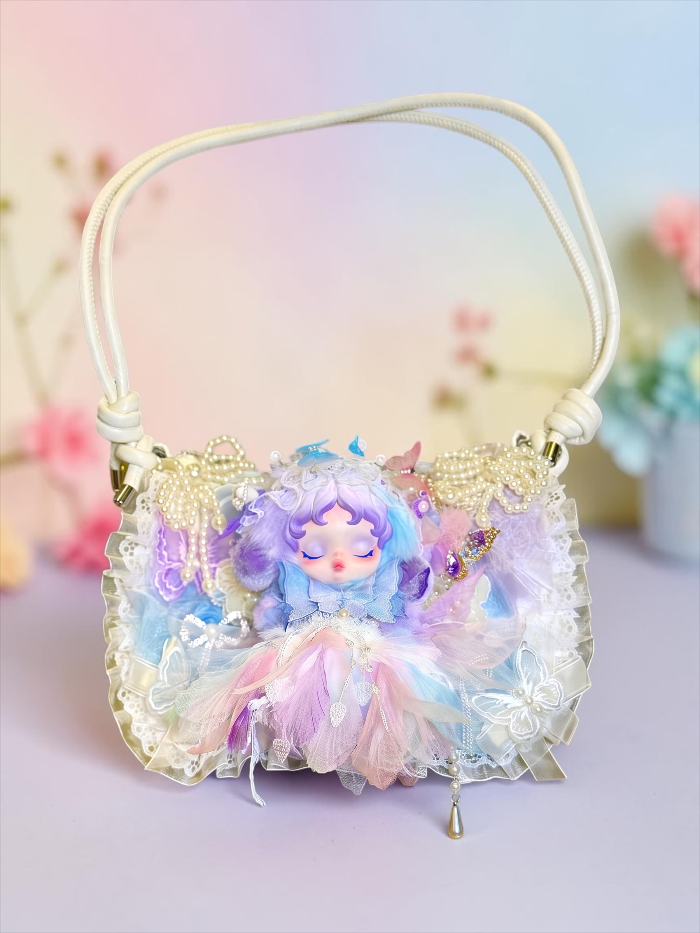 Lightning Skullpanda Purple Shoulder & Crossbody Bag