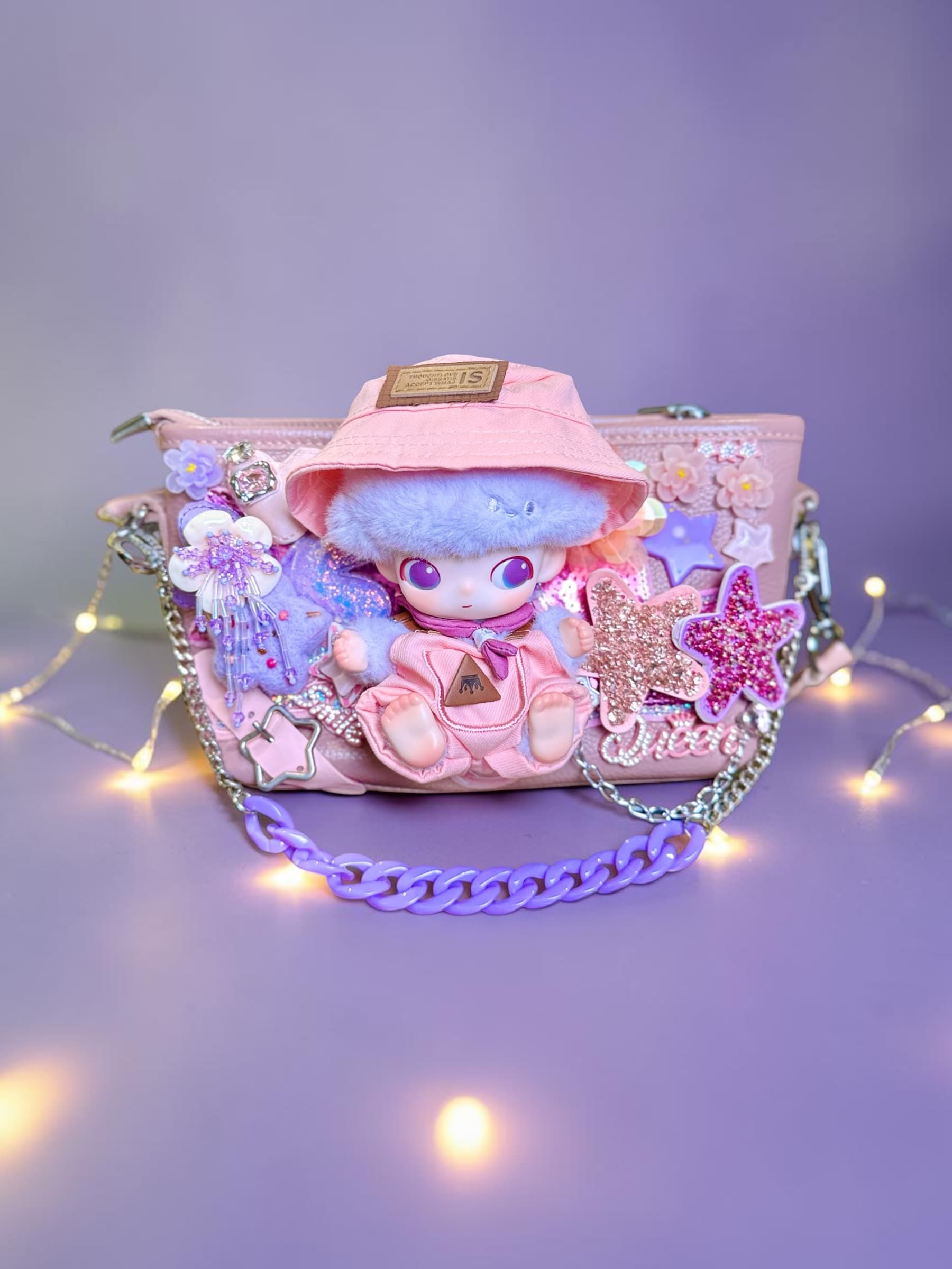 Innocence Dimoo Medium Purple Crossbody Bag