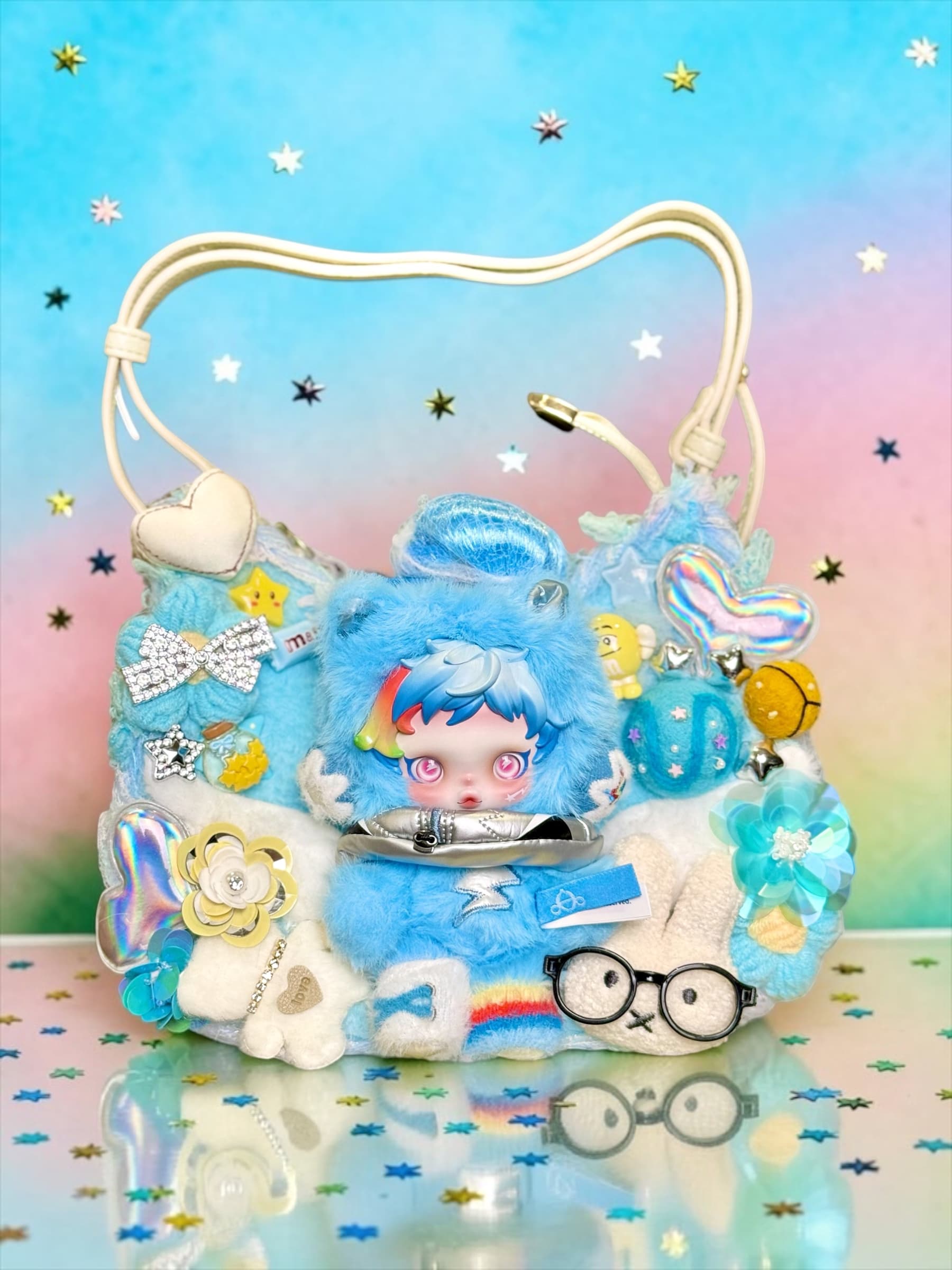 Rainbow Dash Skullpanda Medium Shoulder & Crossbody Bag