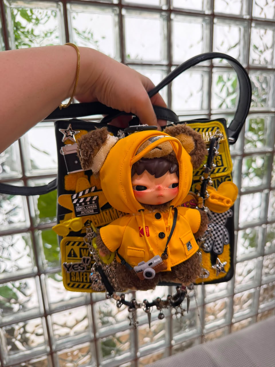 Karie Liaw with their BooBoo Plush bag