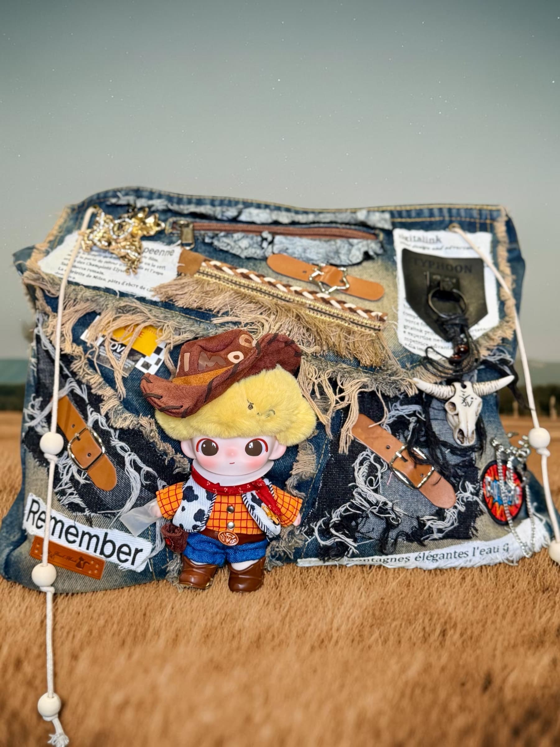 Woody Dimoo Jeans Shoulder & Crossbody Bag