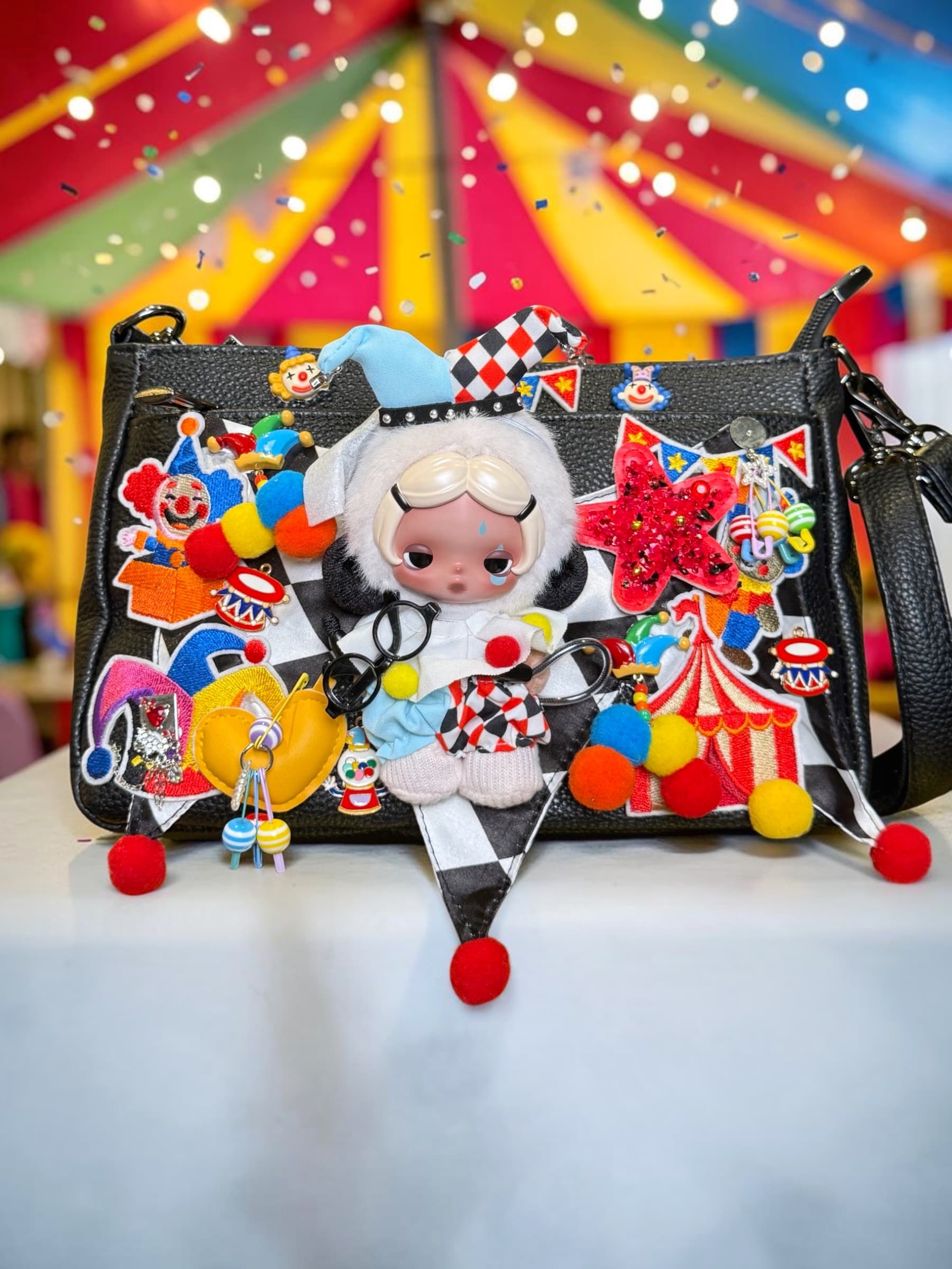 Rest Day Skullpanda Colourful Shoulder & Crossbody Bag