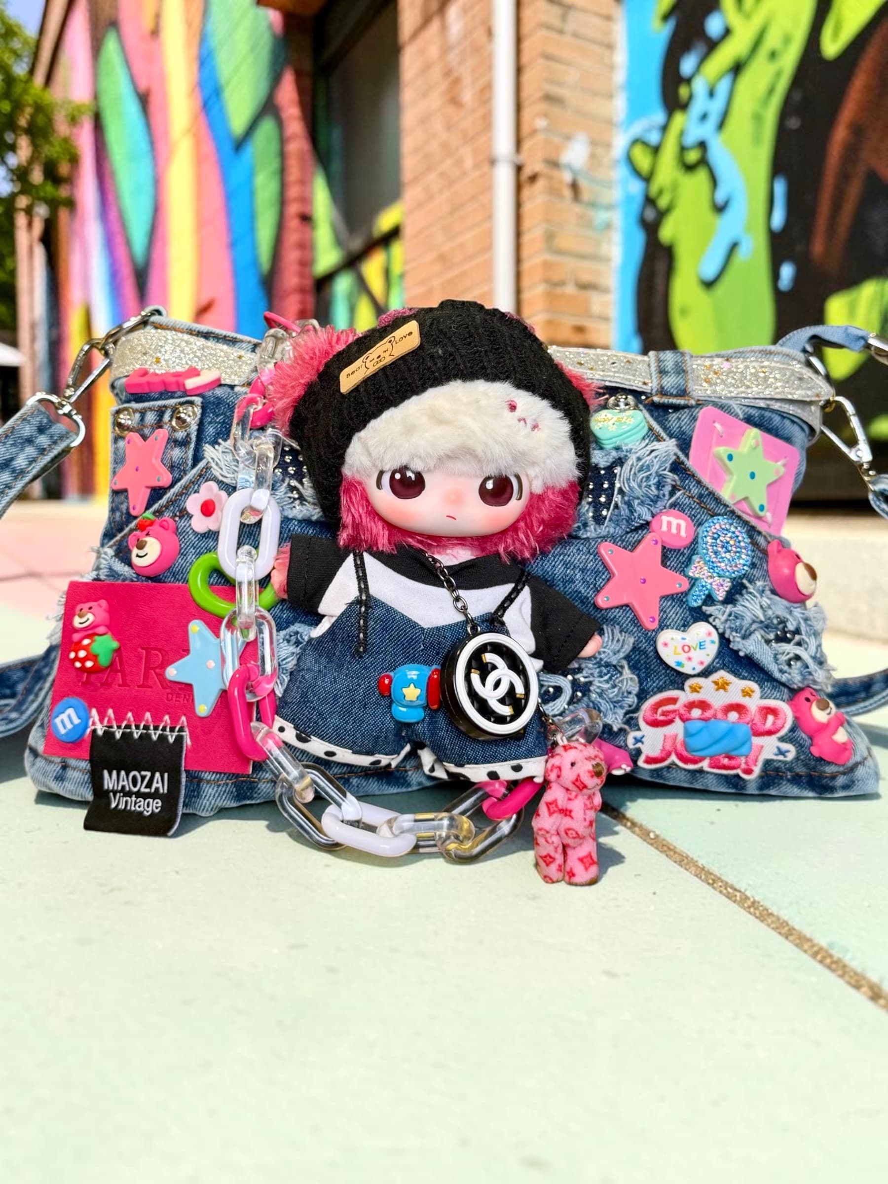 Lotso Dimoo Jeans Hot Pink Crossbody Bag